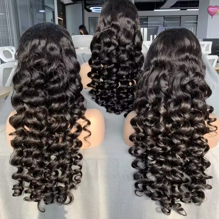 bouncy curly wig hair
